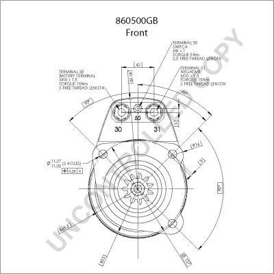 860500GB Demaror PRESTOLITE ELECTRIC