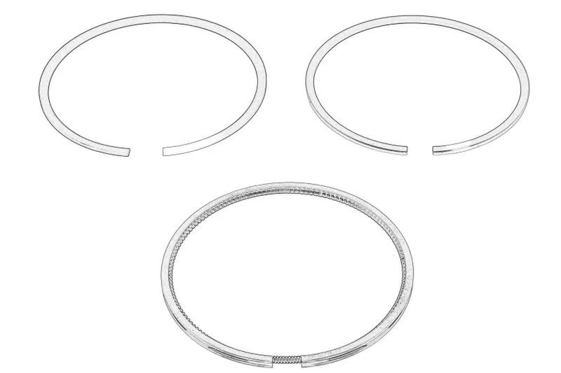 Set segmenti piston