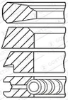 Set segmenti piston
