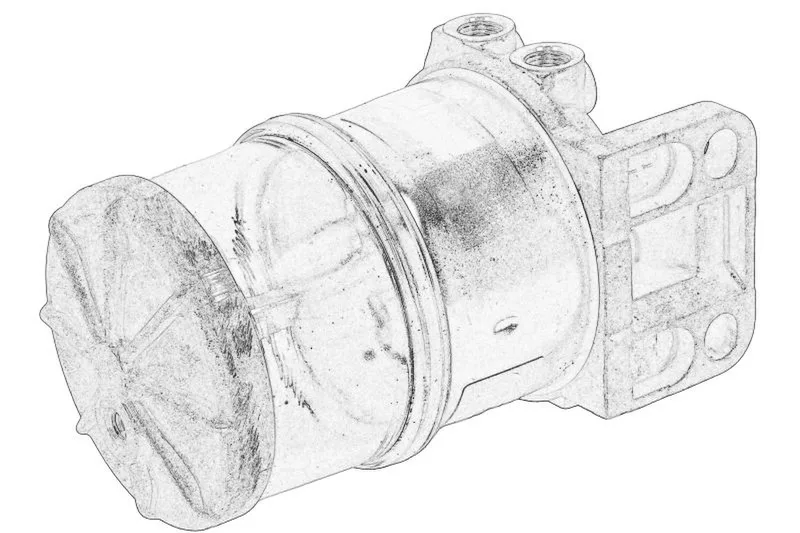 T437847 Filtru combustibil OE PERKINS