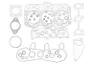 Set garnituri complet, motor