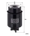 WK 8169 Filtru combustibil MANN-FILTER
