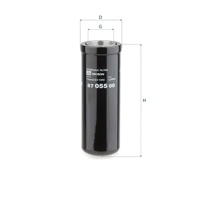 87.055.00 Filtru, sistem hidraulic primar UFI