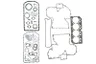 Set garnituri complet, motor