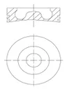 439 01 00 Piston MAHLE