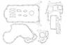 Set garnituri complet, motor