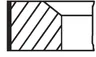 043 77 N0 Set segmenti piston MAHLE
