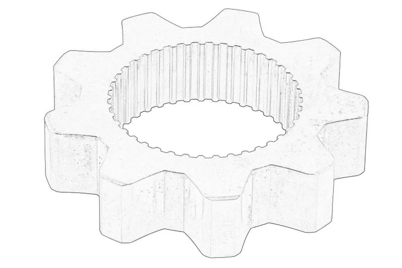 Pinion, pompa ulei