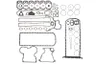 Set garnituri complet, motor