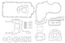 Set garnituri complet, motor
