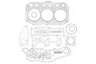 Set garnituri complet, motor