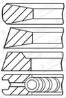 Set segmenti piston