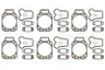 ENT000314/6 Set garnituri complet, motor ENGITECH