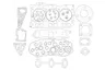Set garnituri complet, motor