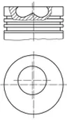 257 PI 00100 000 Piston MAHLE