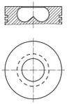 009 95 00 Piston MAHLE