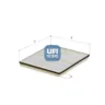 53.628.00 Filtru, aer habitaclu UFI