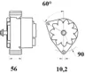 MG 927 Alternator MAHLE