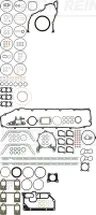 Set garnituri complet, motor