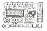 Set garnituri complet, motor