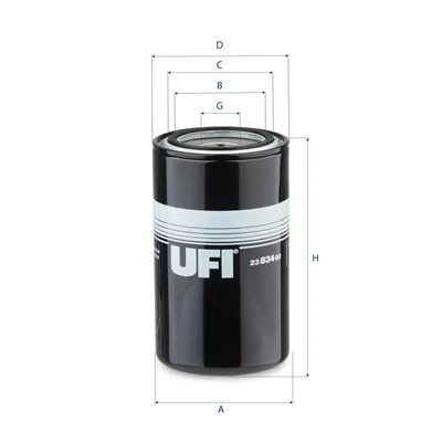 23.834.00 Filtru ulei UFI