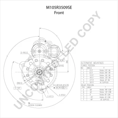 M105R3509SE Demaror PRESTOLITE ELECTRIC