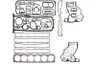 Set garnituri complet, motor