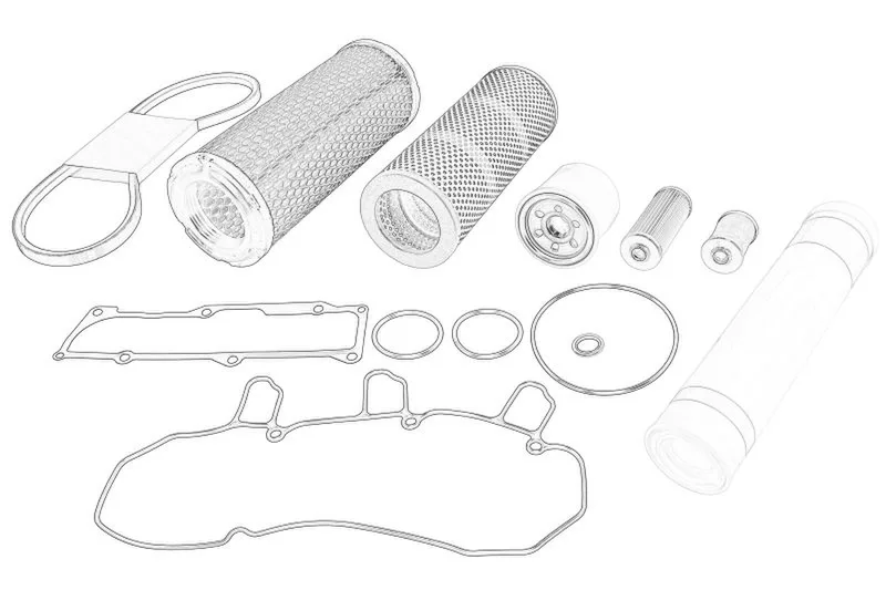 ABE05850 Set piese, inspectie OE YANMAR
