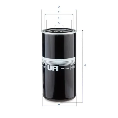 24.B12.00 Filtru combustibil UFI