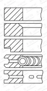 Set segmenti piston