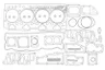 U5LT1202 Set garnituri complet, motor OE PERKINS