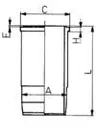 89443110 Camasa cilindru KOLBENSCHMIDT