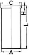 89941190 Camasa cilindru KOLBENSCHMIDT