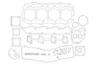Set garnituri complet, motor