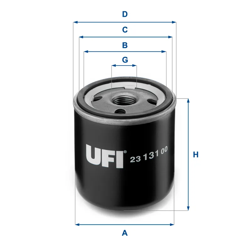 23.131.00 Filtru ulei UFI