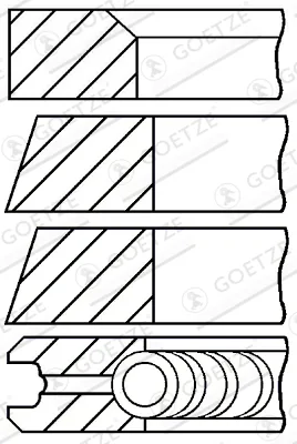 Set segmenti piston