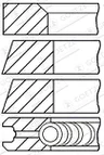 Set segmenti piston