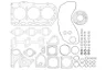 Set garnituri complet, motor