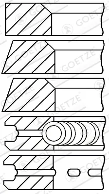 Set segmenti piston