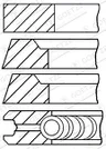 Set segmenti piston